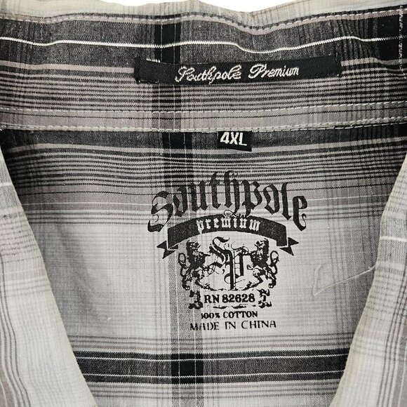 Southpole Premium Western Wear Snap Buttons Long Sleeve Shirt w/ Pockets – 4XL - Picture 11 of 15